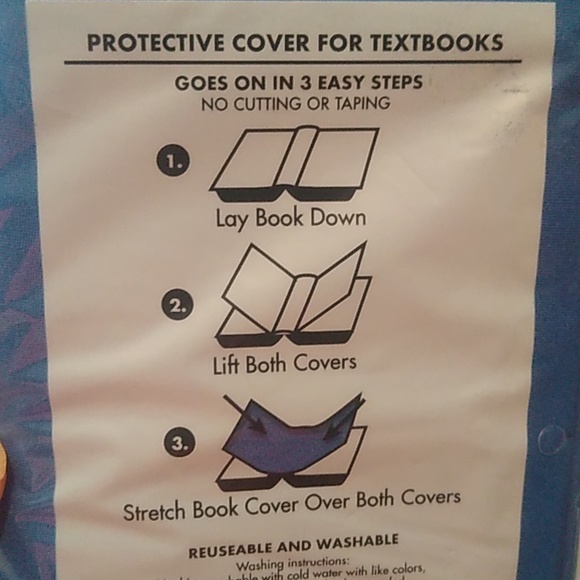 💗💗 2/$30💗💗📚Book Covers-3 Pack! Red, Blue, and Black 📚 - Picture 2 of 3